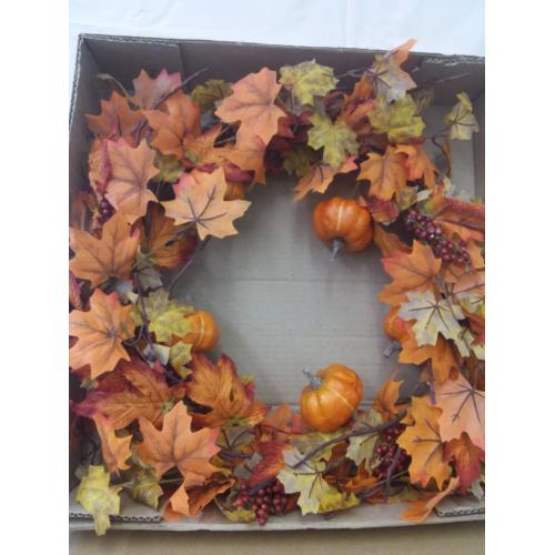 22 Fall Pumpkin Wreath