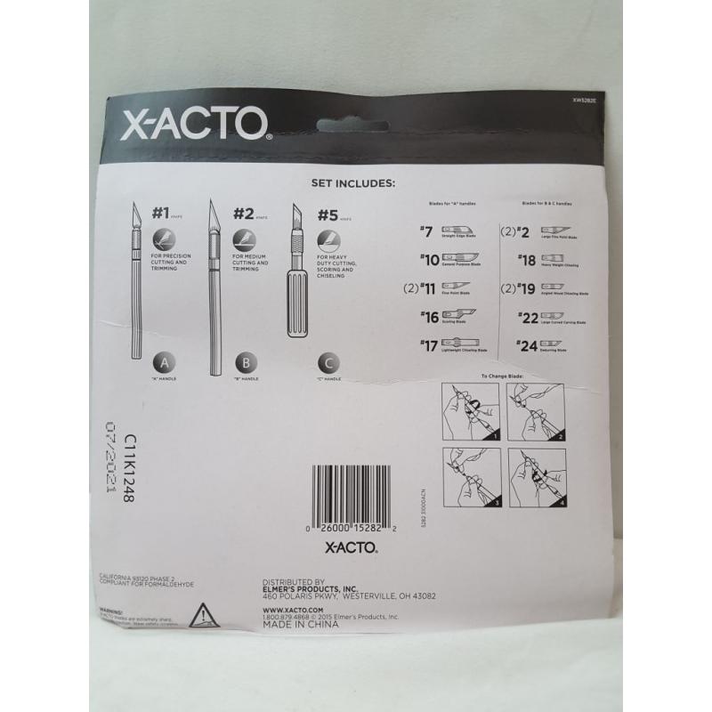 X-ACTO Basic Knife Set 3 Handles 13 Blades