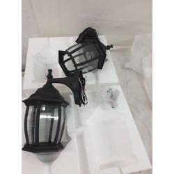 Partphoner Outdoor Wall Light With Sensor 2 Pack