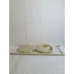 Modern Tall gold brushed 2 tier plant holder - 34 Height