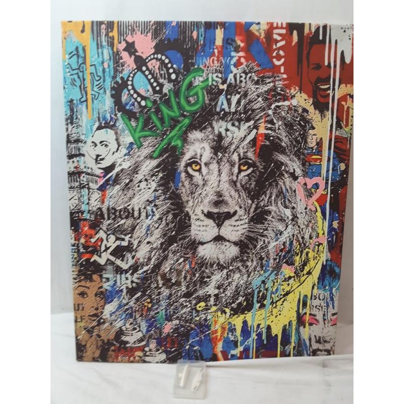 Lion Canvas Art Picture 20x16