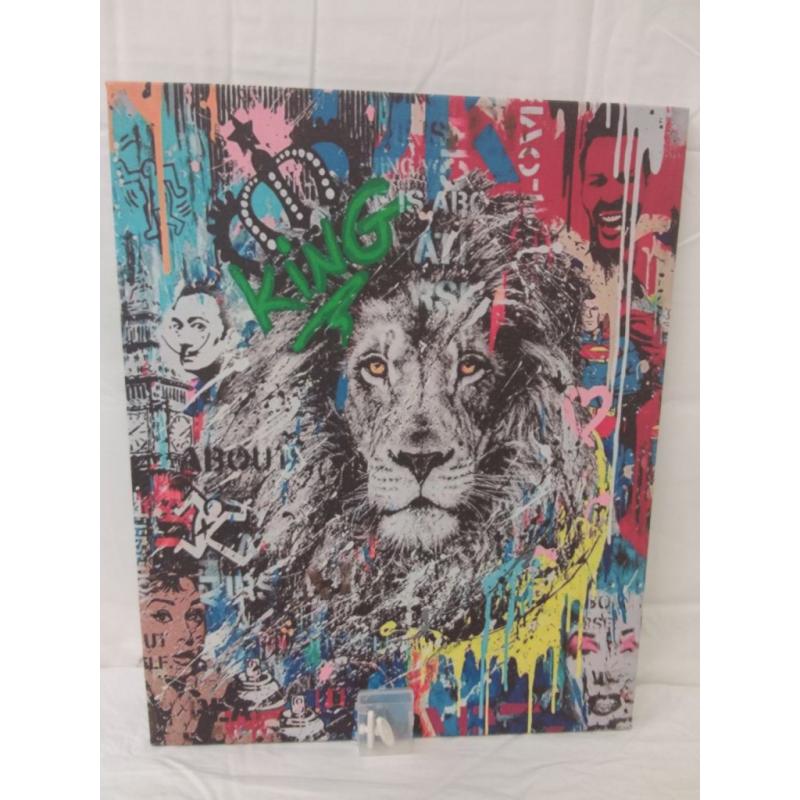 Lion Canvas Art Picture 20x16