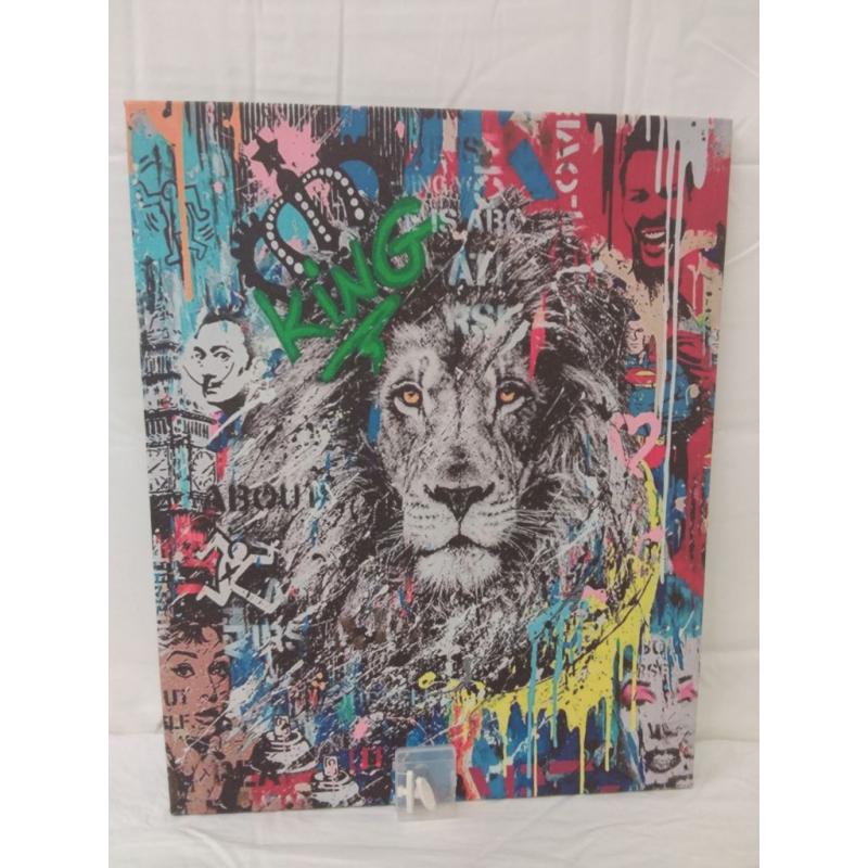 Lion Canvas Art Picture 20x16