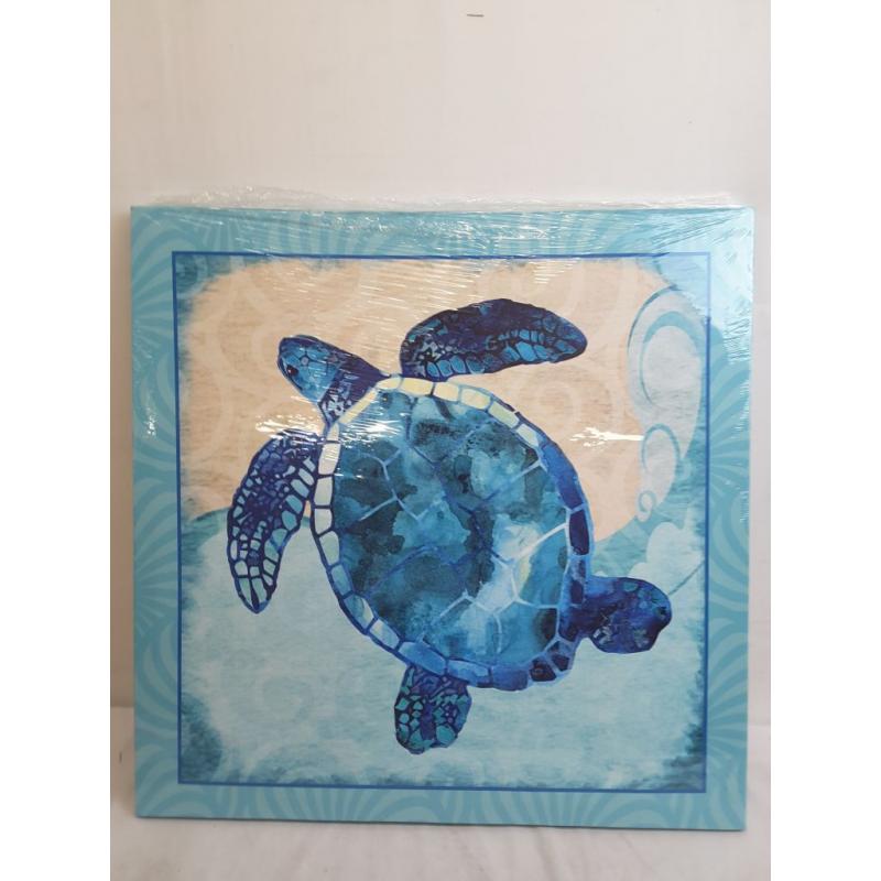 Blue Turtle Wall Art  Decor
