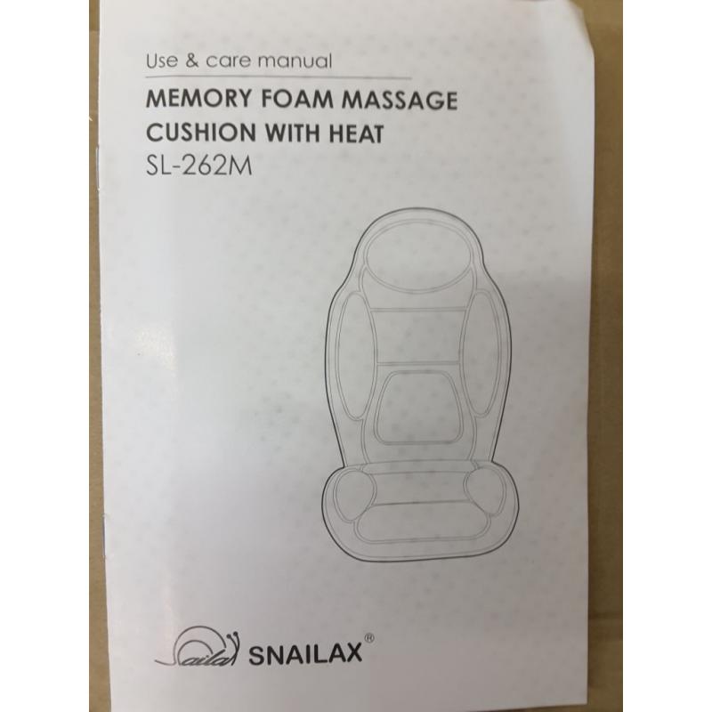 Snailax Memory Foam Massage Cushion With Heat SL-262M