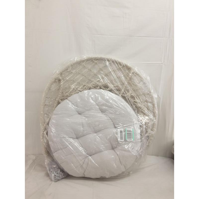 Hammock Chair Macrame Swing with Cushion