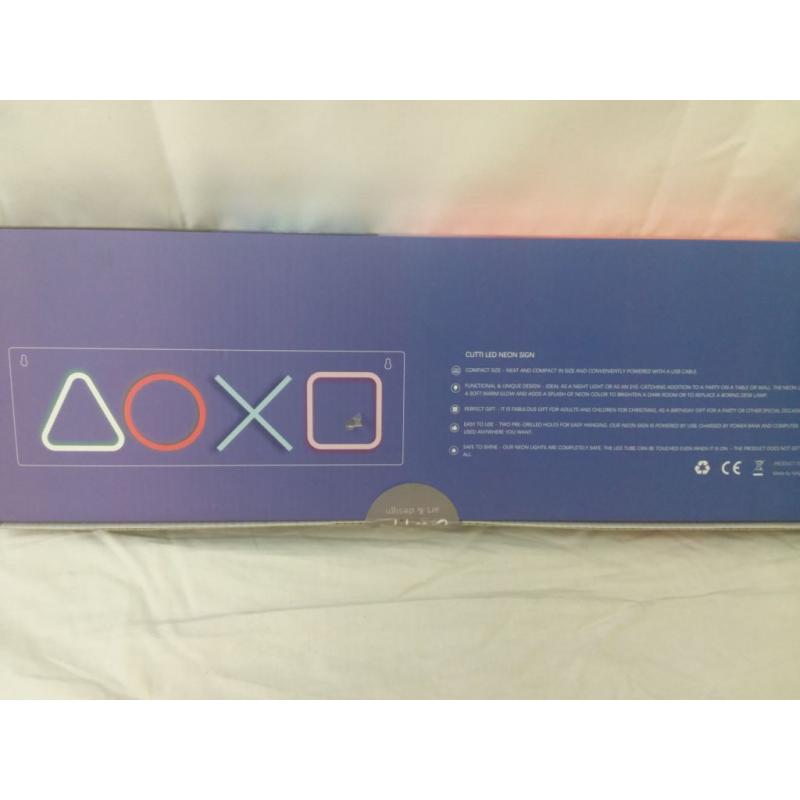 PlayStation neon light (FACTORY SEALED)
