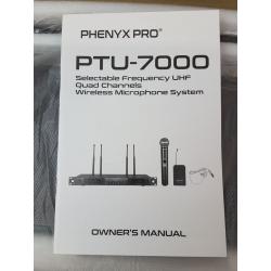 Wireless Microphone System Ptu-70000