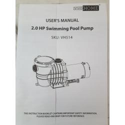 2.0 hp Swimming Pool Pump