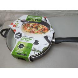 GreenPan Rio 5qt Ceramic Non-Stick Covered Saute Pan with Helper Handle Black