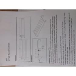 24 Wall Mount Towel Rack