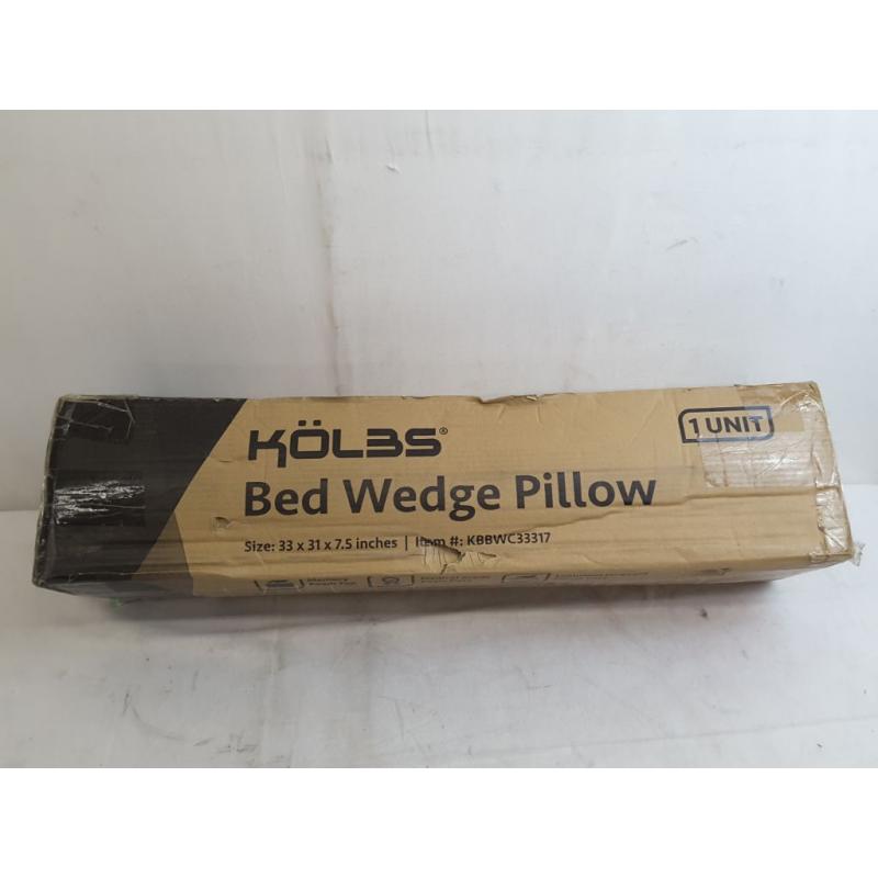 Kolbs Bed Wedge Pillow 33×32×7.5 -Grey