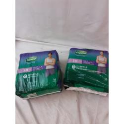 Depend Night Defense Incontinence Underwear for Men S/M (16 Count x 2)