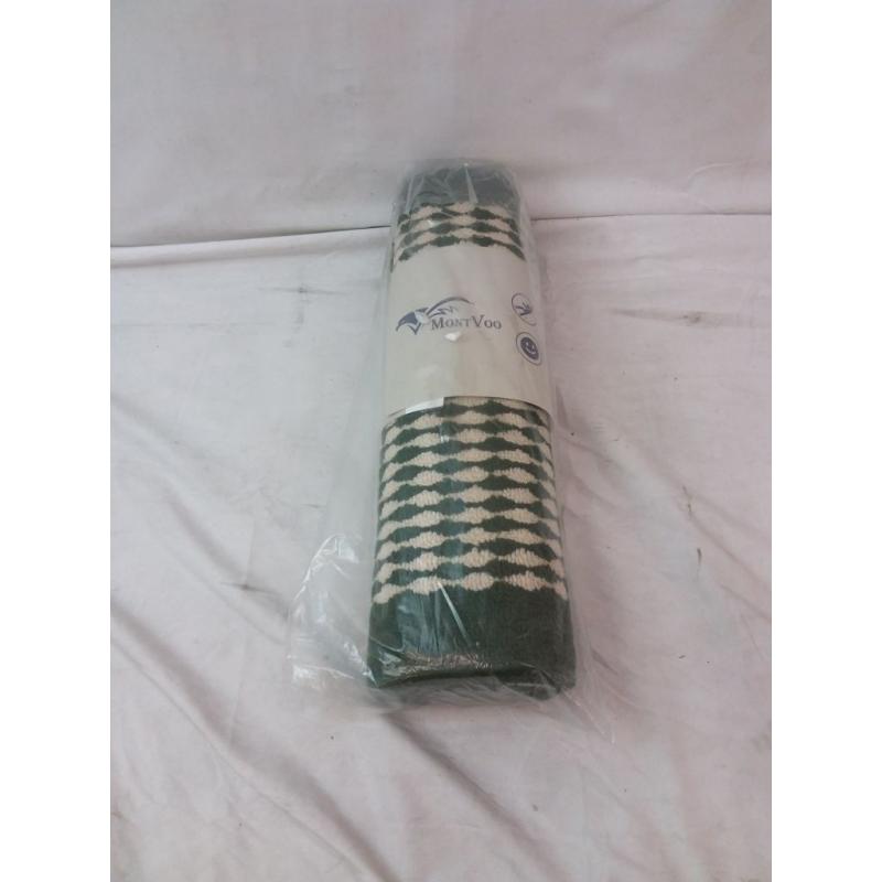 Mont Voo Washable Kitchen Rug Set, Green (17 x 32)