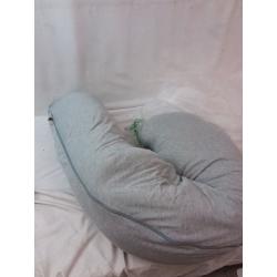 Momcozy J Shaped Soft Pregnancy Pillows for Side Sleeping, Head, Belly Support,