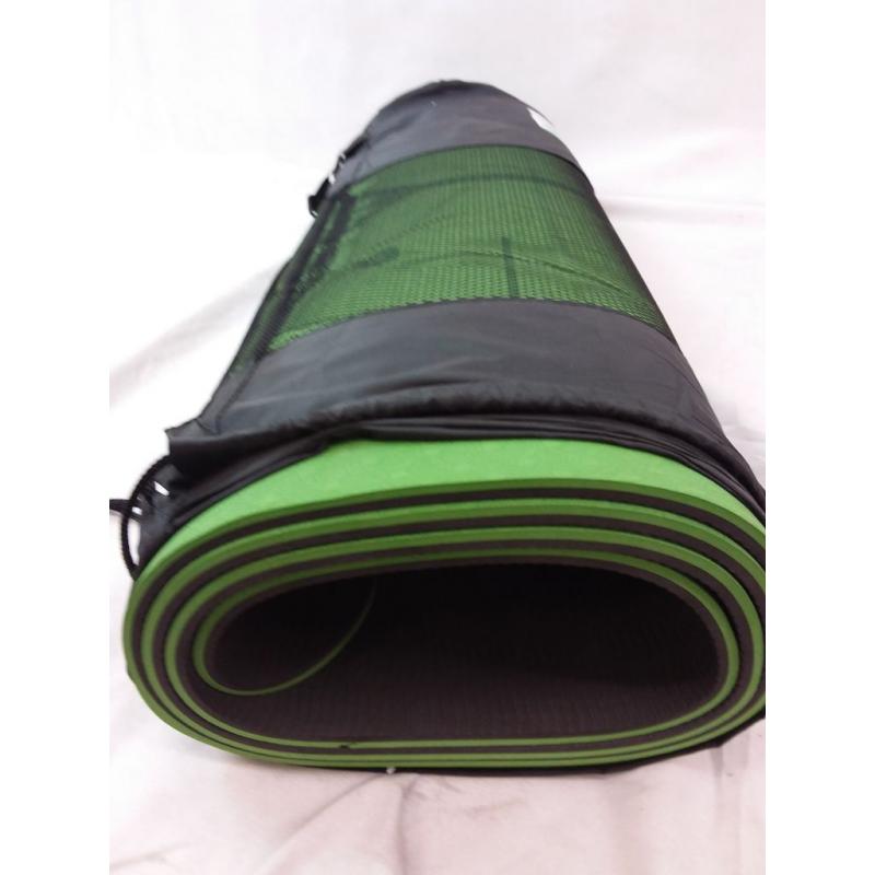 Yoga Mat, Light Green With Plant Design