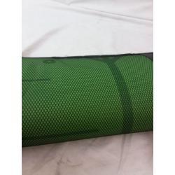 Yoga Mat, Light Green With Plant Design