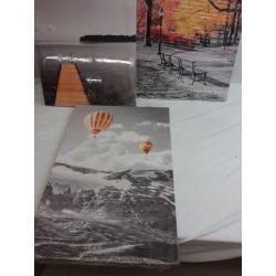 Scenery Canvas Prints Three Pack
