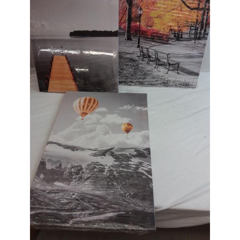 Scenery Canvas Prints Three Pack