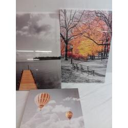 Scenery Canvas Prints Three Pack