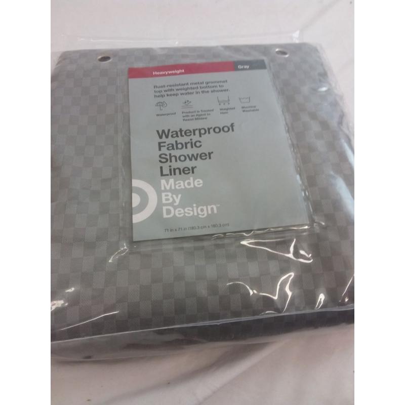 Made By Design Waterproof Fabric Shower Liner