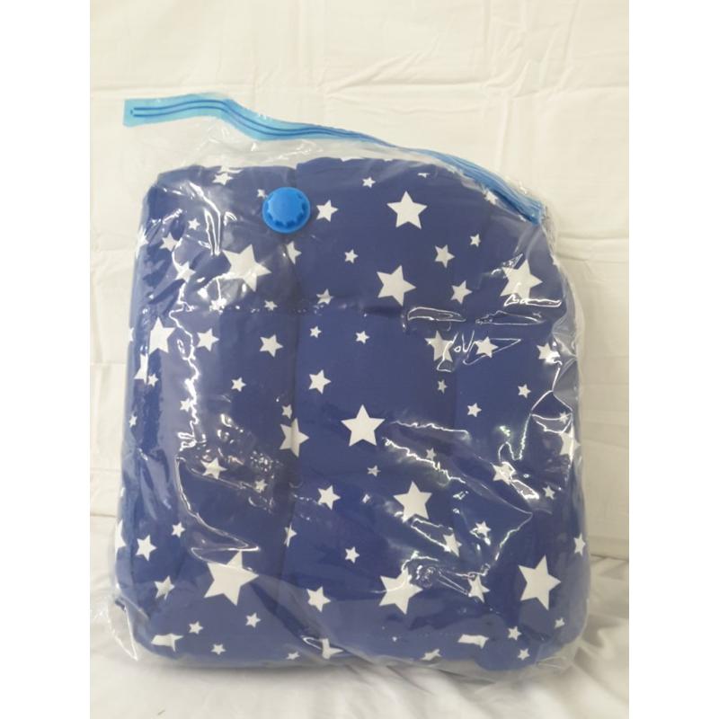 Seat Cushion 2 Pack, Blue With White Stars