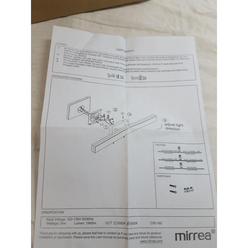 Dimmable Vanity Light