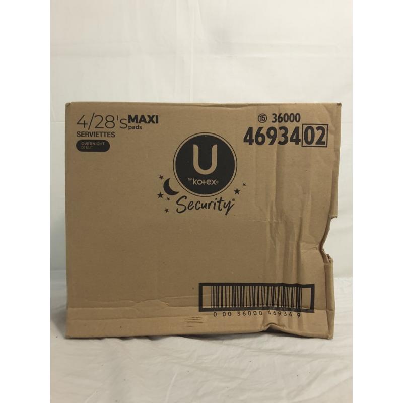 Overnight MaxI Pads- 4 packs of 28