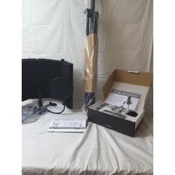 Desktop microphone recording SHIELD with tripod