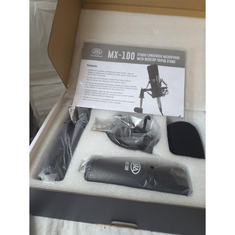 Desktop microphone recording SHIELD with tripod
