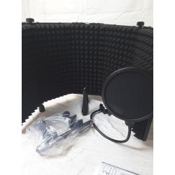 Desktop microphone recording SHIELD with tripod