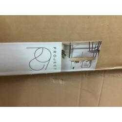 Loriing wood Writing desk with drawers and charging station