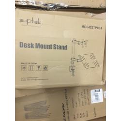 Desk mount laptop or keyboard and monitor stand
