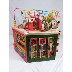 Wooden activity cube