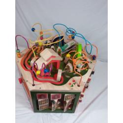 Wooden activity cube