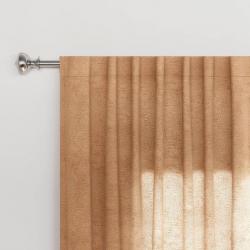 84x54 Textural Boucle Light Filtering Curtain Panel Nougat Tan - Threshold