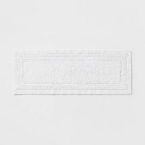 22x60 Performance Cotton Reversible Bath Runner White - Threshold