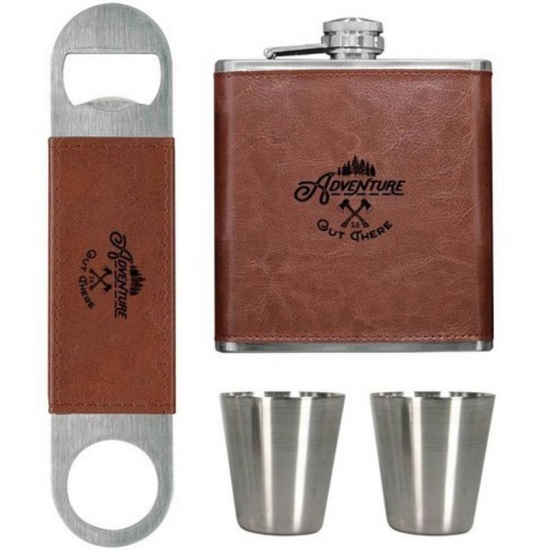 Adventure is Out There Portable 6oz Drinkware - Brown