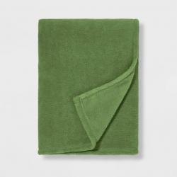 Full/Queen Plush Blanket Green - Pillowfort