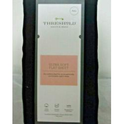 Ultra Soft Flat Sheet (Full) Black 300 Thread Count