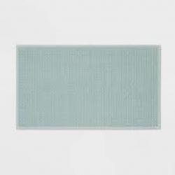 20x34 Antimicrobial Bath Mat Aqua - Total Fresh