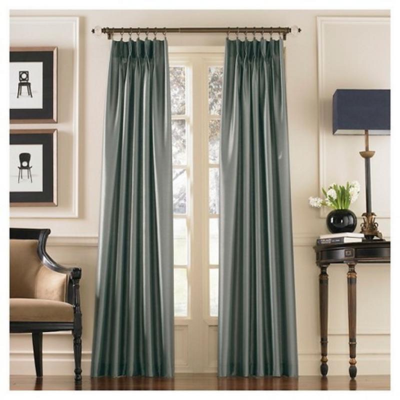 95x30 Marquee Lined Room Darkening Curtain Panel Teal - Curtainworks