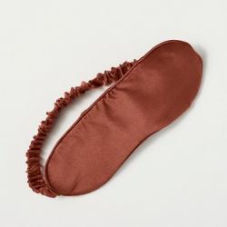 Solid Silk Eye Mask Clay - Casaluna