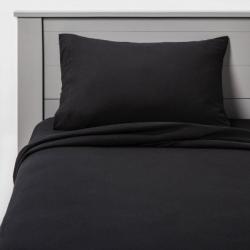 Full Jersey Sheet Set Black - Room Essentials
