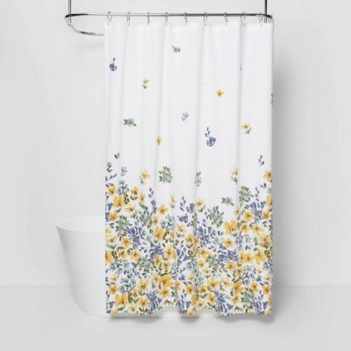 Floral Print Shower Curtain Gold Medal - Threshold