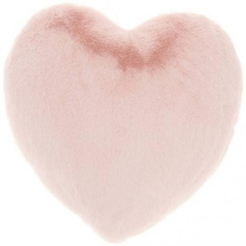 Threshold Soft Pink Oversized Large Faux Fur Heart Shaped Pillow