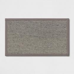 34 x 20 Textured Pet Kitchen Rug Gray - Threshold