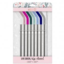 Ello 8pk Silicone Tip Straws