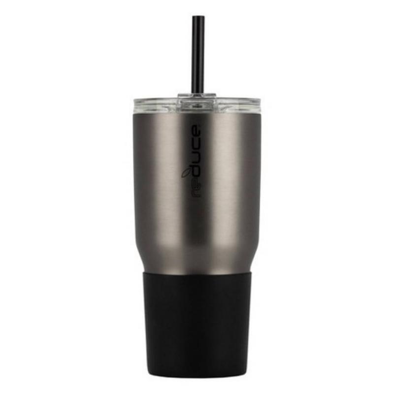 Reduce 34oz Cold1 Stainless Steel Hydration Tumbler with Silicone Grip Black