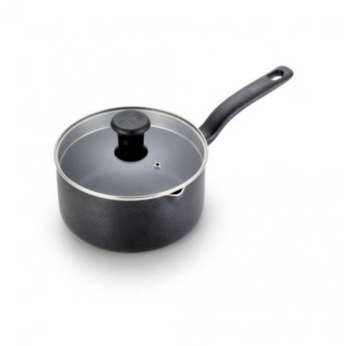 T-fal Simply Cook 3qt Saucepan with Lid, Black